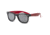 Real Kids Shades Black Square Frame/Red Temples Polycarbonate Frame with Silver Mirror Lens 10+, Unisex 10SWGBKRD