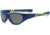 Real Kids Shades Boy's Unbreakable Sunglasses, Navy/Yellow Frame with Polarized Smoke Lens, Kid 4DISNVYLP2
