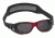 Real Kids Shades Xtreme Sport Sunglasses 7 - 12 Years - Red Matte Metallic &amp; Shiny Black w/ Black Mesh Band 712XTRSBLKRED