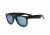 Real Kids Shades Unbreakable Waverunner FlexFit Sunglasses, Black Frame with Blue White Revo Lens, Young Adult 10WAVBKWBR