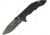 Real Steel E77 All Black Folding Knife,3.25in,8Cr13MoV Steel,Standard Edge,Drop Point,Black Stonewash,Black,G10 Handle RS5111