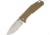 Real Steel E963 Linerlock Coyote Folding Knife,3.5in,Drop Point,Satin,Coyote Tan,G10 Handle RS7112