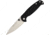 Real Steel H6 Elegance Linerlock Black Folding Knife,3.75in,Standard Edge,Satin,Black,G10 Handle RS7613