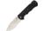 Real Steel M21 Satin Black Folding Knife,3.375in,8Cr13MoV Steel,Drop Point,Satin,Black,G10 Handle RS7321