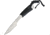 Real Steel Marlin Survival Fixed Blade Knife, 2.5 stonewash finish 8Cr14MoV stainless blade, Black cord wrapped handle, 3515