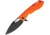 Real Steel Pelican Framelock Orange Folding Knife, 3.25 black finish D2 tool steel blade, Orange G10 handle with black stainless back handle, 7922
