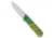 Real Steel Real Steel Karly Liner Lock Knife Gold/Green Aluminum 3.1" Satin, Gold/Green, VG10, adult, BHQ-208550