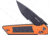 Real Steel Sacra TAC Folding Knife, 3in, Steel, Serrated, Tanto, G10 Handle, Orange, 7713OB