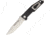 Real Steel T99 Black Fixed Blade Knife, 9.5in, 4.625in, D2 Tool Steel, Standard Edge, Drop Point, Stonewash, Black, G10 Handle RS3912