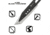 Reapr 3 Piece Chuk Throwing Knives Set, 8in Overall, Black, 11071