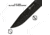 Reapr Brigade Fixed Blade Knife, 5in, 420 Stainless, Black Powdercoated, 11009
