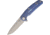Reate Knives Epoch Framelock Blue Folding Knife,3.75in,Standard Edge,Drop Point,Stonewash,Blue,Titanium Handle REAEP1