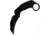 Reate Knives EXO-K Black Folding Knife, 4.5in Closed, 3in Black PVD Coated Bohler N690 SS Karambit Blade, Black Oxide Aluminum Handle, EXO-K BLACK PVD