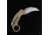 Reate Knives EXO-K Tan SW Folding Knife 4.5in Closed, 3in Stonewash Bohler N690 SS Karambit Blade, Tan Cerakote Aluminum Handle, EXO-K TAN SW