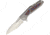 Reate Knives K3 Framelock Mokuti Folding Knife, 4in Satin Cts-204P SS Tanto Blade, Gray Titanium Handle, Pocket Clip, Mokuti Handle Inlay, Black Nylon Case, K3TSM