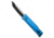 Reate Knives Reate EXO-OG Tanto OTF Gravity Knife Blue Frag Aluminum 3.75" Two-Tone Elmax, Blue, Elmax, adult, BHQ-226727