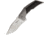 Reate Knives T3000 Framelock Folding Knife, Gray screws, handle with carbon fiber inlay, Bead blast finish titanium, T3000 CF BB