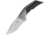 Reate Knives T3000 Framelock Folding Knife, Green screws, handle with carbon fiber inlay, Bead blast finish titanium, T3000 CF GRN
