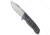 Reate Reate Knives 9D-V2 Frame Lock Knife Gray Ti/White Storm FatCarbon 3.5" Satin, Black/White, CPM 154, adult, BHQ-227697