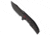 Reate Knives Jack Jr. Folding Knife, 3.50in, CPM S30V, Clip Point Blade, Aluminum, Carbon Fiber, Black Handle, w/ Red Accents, Black/Black, 8.00 inch, BHQ-221643