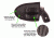 Rebel Fury Outside the Waistband Holster, Black, Amidextrous, Sub-Compact and Compact, REBEL-FURY