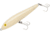Rebel Lures Rebel Jumpin Minnow Topwater Bait, 4 1/2in, 1/2 oz, Floating, Bone, T2000S