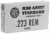 Red Army Standard .223 Remington 55 Grain Full Metal Brass Jacket Steel Cased Centerfire Rifle Ammo, 20 Rounds, AM3269