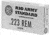 Red Army Standard .223 Remington 55 Grain Full Metal Brass Jacket Steel Cased Centerfire Rifle Ammo, 20 Rounds, AM3269
