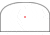 OpticsPlanet Exclusive Red Dot Mini Reflex Sight, 5 MOA Dot, Black, 12132
