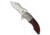 Red Horse Knife Works Red Horse Knife Works War Pig Frame Lock Knife Ti + Red/Black CF 3" Satin, Black/Gray/Red, CPM S35VN, adult, BHQ-192345