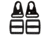 Red Rock Outdoor Gear HK Hook Set, 1.25in, Black, 37-43BLK