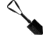 Red Rock Outdoor Gear Campers Tri Fold Shovel, Black, 50-06B