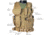 Red Rock Outdoor Gear Cross Draw Vest, Coyote, 520COY