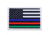 Red Rock Outdoor Gear Morale Patch, Police-Fire-Military Flag, 97-071