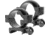 Redfield 1in Aluminum Rifle Scope Rings, Medium, Gloss Black - 47311