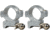 Redfield Mounts 1in Aluminum Rifle Scope Rings - High, Silver 47317