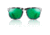 Redfin Polarized Tybee Sunglasses, Black Tortoise Frame, Mangrove Green Polarized Lens, One Size, 1106