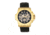 Reign Commodus Automatic Skeleton Leather-Band Watch, Gold/Black, One Size, REIRN4004