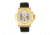 Reign Commodus Automatic Skeleton Leather-Band Watch, Gold/Silver, One Size, REIRN4003