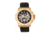 Reign Commodus Automatic Skeleton Leather-Band Watch, Rose Gold/Black, One Size, REIRN4005