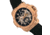 Reign Commodus Automatic Skeleton Leather-Band Watch, Rose Gold/Black, One Size, REIRN4005