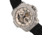 Reign Commodus Automatic Skeleton Leather-Band Watch, Silver, One Size, REIRN4001