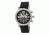 Mens Alpin Watch,45mm,Black Dial,Silver Bezel,Black Leather Strap