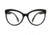 Reks Cat Eye Eyeglasses, HD Polycarbonate Signature, Brown, Single Vision, cat-eye-trans-poly-sig