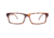 Reks Tortoise Rectangle Eyeglasses, Trivexa Signature, Brown, Single Vision, tor-rec-t-triv-sig