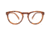 Reks Tortoise Round Eyeglasses, HD Polycarbonate Signature, Brown, Single Vision, tor-rd-trans-poly-sig