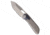 Remette Knife REMETTE RT-Peregrine Falcon Button + Safety Lock Knife Gray 3.2" Pearlescent, Gray, Bohler M390, adult, BHQ-225514