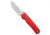Remette REMETTE RT-Aurora Crossbar Lock Knife Red Raindrop G-10 3" Sandblast, Red, 14C28N, adult, BHQ-234011