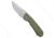 Remette REMETTE RT-Rhino Button + Liner Lock Knife Military Green Micarta 3.1" SW, Green, 14C28N, adult, BHQ-224497
