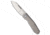 Remette RT-Squirrel Slip Joint Folding Knife, 2.83in, Bohler M390 Stainless Steel, Sheepsfoot Blade, Titanium, Gray Handle, Gray/Gray, 7.09 inch, BHQ-217186